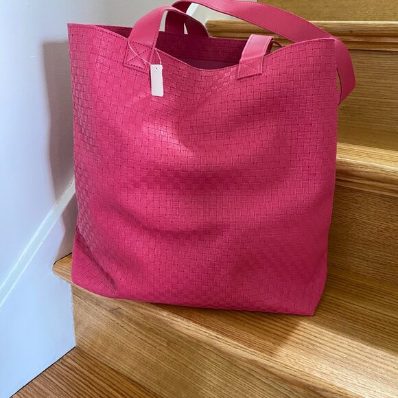 Deep Pink Market Bag/Beach Bag - Picture 3 of 6
